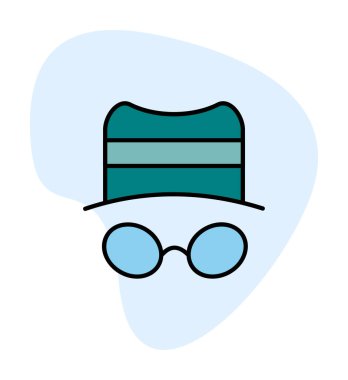 Basit casus yazılım simgesi, vektör illüstrasyonu