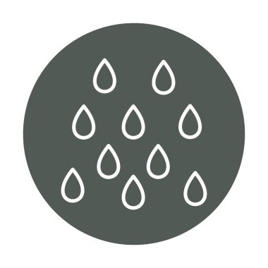 yağmur simgesi, vektör illüstrasyonu  