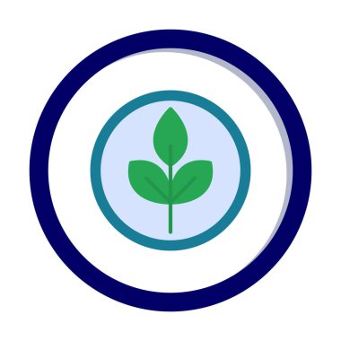 Yaprak logosu tasarımının vektör çizimi. Ekoloji kavramı 