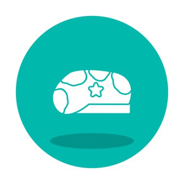 Askeri Şapka ikon vektör illüstrasyonu