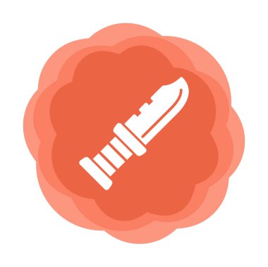 askeri bıçak ikonu vektör illüstrasyon sembolü tasarımı