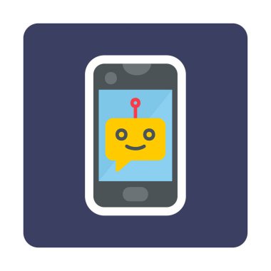 Sohbet simgesi vektör illüstrasyonu