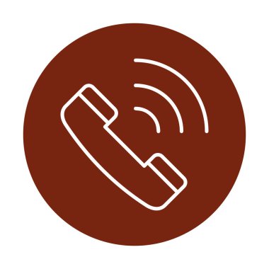 Telefon var. Web simgesi vektör illüstrasyon tasarımı