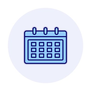 Takvim web simge vektör çizim
