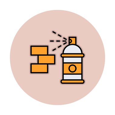 Graffiti web simgesi, vektör illüstrasyonu 