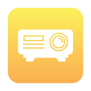 Projector web icon vector illustration