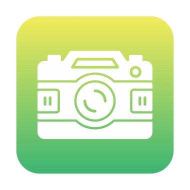 fotoğraf makinesi ikon vektör illüstrasyonu                      