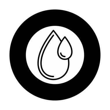 su damlası ağ simgesi, vektör illüstrasyonu 