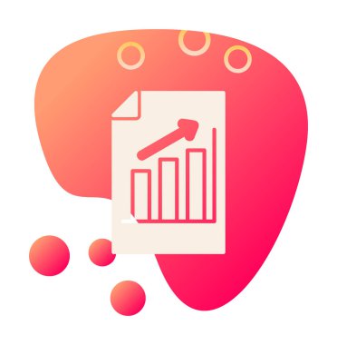 büyüyen grafik, bar grafiği vektör çizimi