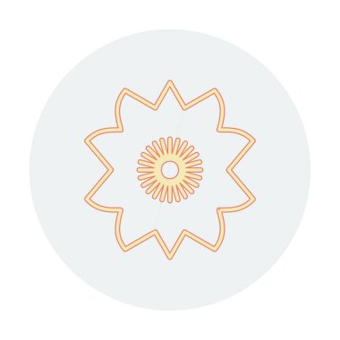 Sakura çiçek simgesi, vektör illüstrasyonu 