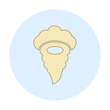 Tornado Simgesi, basit vektör illüstrasyonu