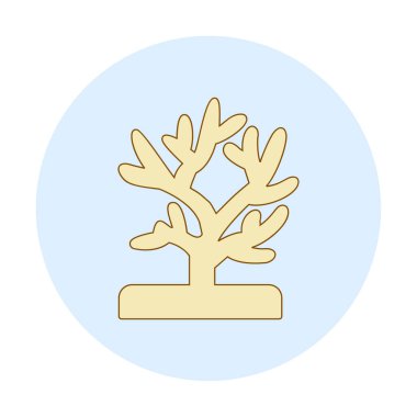 Mercan simgesi vektör illüstrasyonu