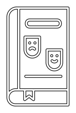 Çizgi Roman simgesi, vektör illüstrasyonu  