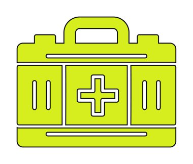 İlk yardım kiti vektör illüstrasyonu