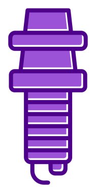 Buji simgesinin vektör illüstrasyonu