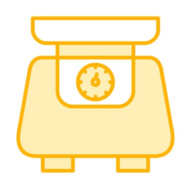 ölçekli düz simge, vektör illüstrasyonu