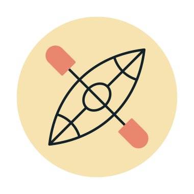 Basit Kano Teknesi simgesi, vektör illüstrasyonu