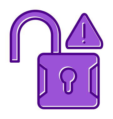 Simge vektör illüstrasyon tasarımının kilidini aç