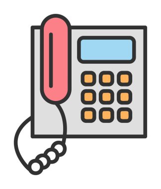 telefon web simgesi, vektör çizim 