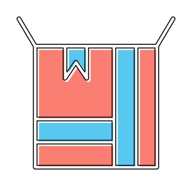 kutusu simgesini açın. vektör çizim                                      