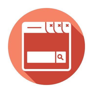 Arama Çubuğu simgesi vektör illüstrasyon tasarımı