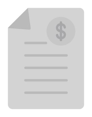 Alışveriş Faturası Vektör renk simgesi tasarımı 