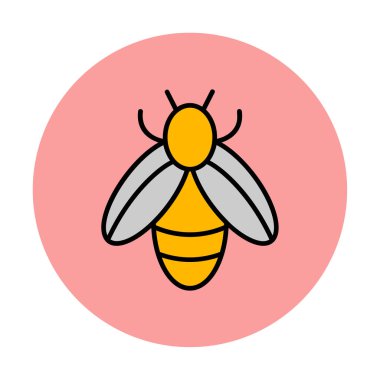 Vektör olarak arı simgesi. logotype 