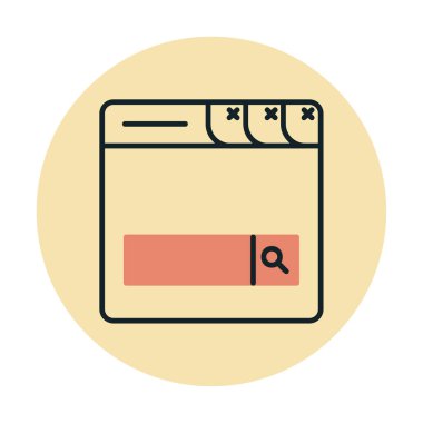 Basit Arama Çubuğu vektör illüstrasyon tasarımı