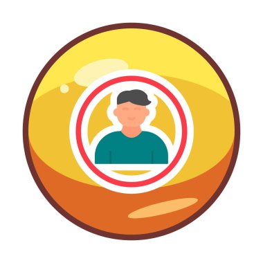 Profil simgesi vektör illüstrasyonu