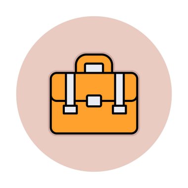 Portföy düz vektör simgesi