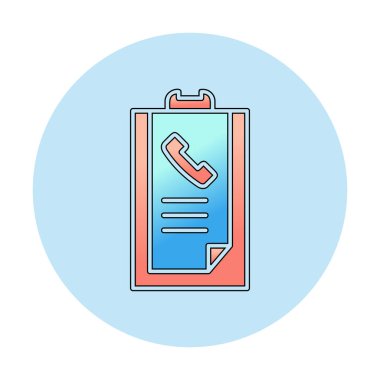 Basit Arama Listesi Geçmişi simgesi, vektör illüstrasyonu