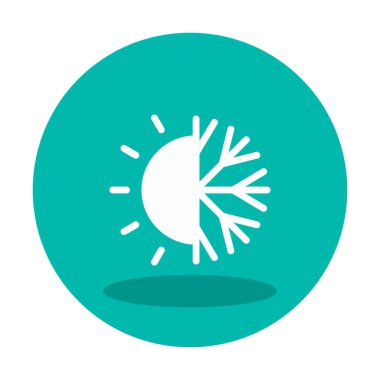 Hava durumu simgesi, vektör illüstrasyonu 