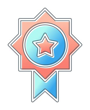 Ödül ikonu vektör illüstrasyonu. Ödül                        