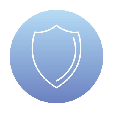 Kalkan düz kutsal kişilerin resmi. Vektör çizim