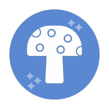 Mushroom icon, vector illustration simple design