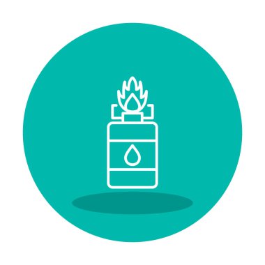 Kamp Gaz simgesinin vektör illüstrasyonu