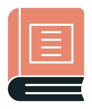 Kitap. Web simgesi basit illüstrasyon