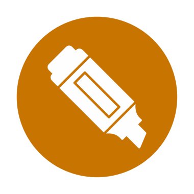 İşaretleyici. Web simgesi basit illüstrasyon                       