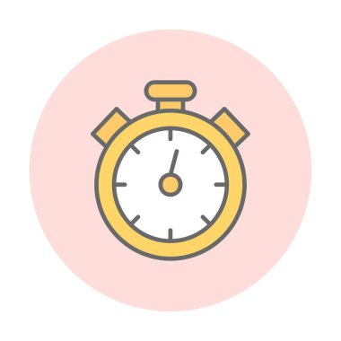 Düz çizgi kronometre vektör çizimi