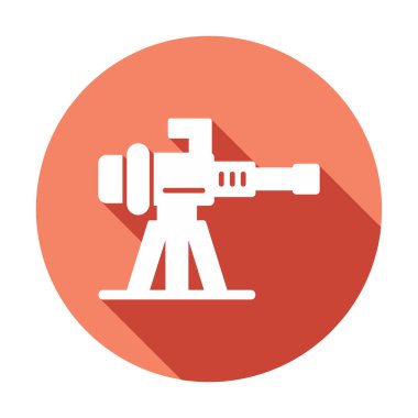 Makine Tüfeği vektör illüstrasyonu