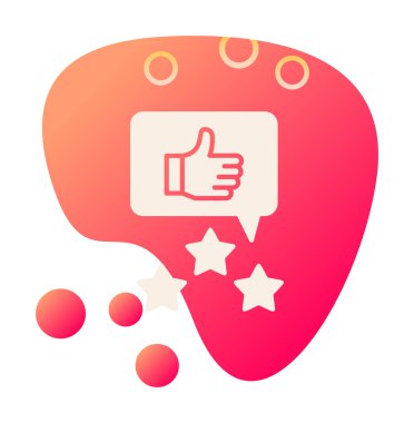 Basit Düz İnceleme simgesi vektör çizimi