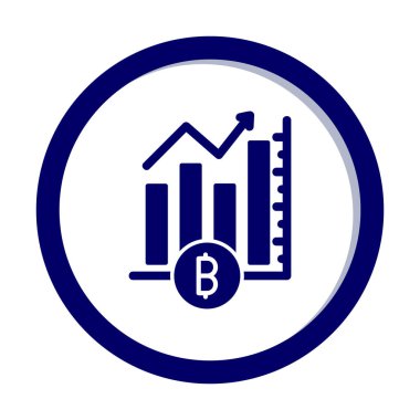 Basit Analitik simge, vektör illüstrasyonu