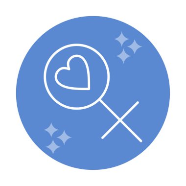 Kadın Sembol ikonu vektör illüstrasyonu