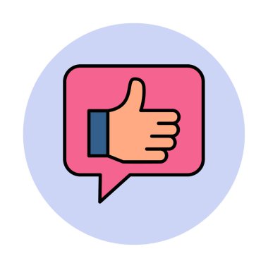 başparmak yukarı Web simgesi, vektör çizim                   