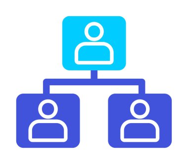 Basit ağ simgesi, vektör illüstrasyonu