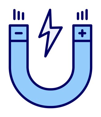 düz mıknatıs simgesi vektör illüstrasyon tasarımı