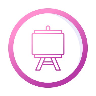 Resim yapmak. Web simgesi basit illüstrasyon