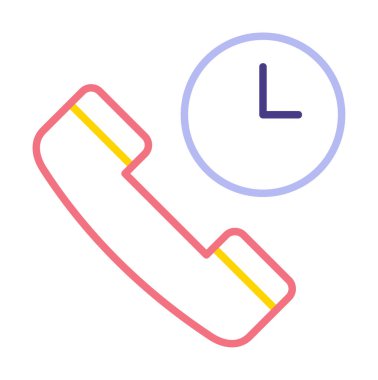 Basit Arama Bekleme simgesi, vektör illüstrasyonu