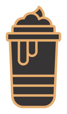 Sıcak çikolata, vektör illüstrasyon tasarımı 