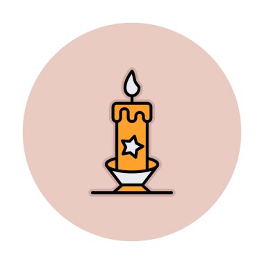 Mum web simgesi, vektör çizim